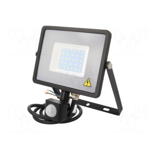 Lamp: LED flood light | 220/240VAC | 30W | cool white | 100° | 6400K
