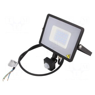 Lamp: LED flood light | 220/240VAC | 30W | neutral white | 100° | 4000K