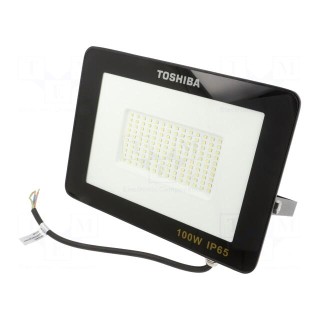 Lamp: LED flood light | 230VAC | 100W | cool white | 120° | 6500K | IP65