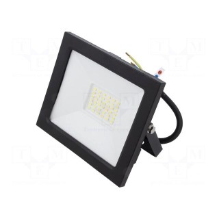 Lamp: LED flood light | 230VAC | 30W | 6400K | CRImin: 80 | 2400lm