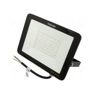 Lamp: LED flood light | 230VAC | 50W | cool white | 120° | 6500K | IP65