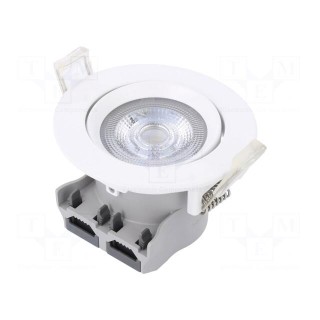LED spotlight | 220/240VAC | 5W | warm white | 36° | 3000K | 420lm | Ø72mm