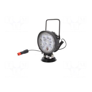 Working lamp | 12W | 1400lm | -30÷60°C | 112x60x200mm | IP67 | 10÷30VDC