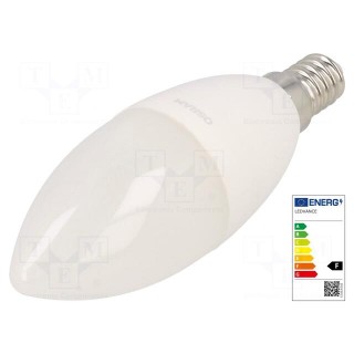 LED lamp | cool white | E14 | 230VAC | 806lm | P: 7W | 6500K | CRImin: 80