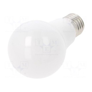 LED lamp | cool white | E27 | 220/240VAC | 806lm | P: 8.5W | 200° | 6500K