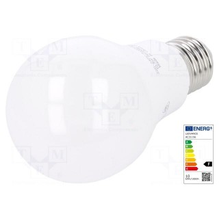 LED lamp | cool white | E27 | 230VAC | 1055lm | P: 11.5W | 6500K