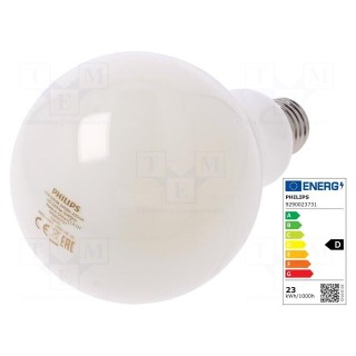 LED lamp | cool white | E27 | 230VAC | 3452lm | P: 23W | 6500K | CRImin: 80
