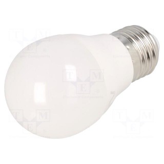 LED lamp | cool white | E27 | 230VAC | 720lm | 8W | 160° | 6400K