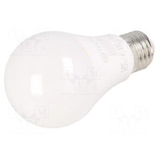 LED lamp | cool white | E27 | 230VAC | 9.5W | 200° | 6500K
