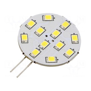 LED lamp | cool white | G4 | 12VDC | 12VAC | 190lm | 2W | 140° | 6200K