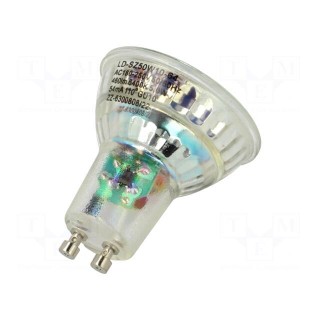 LED lamp | cool white | GU10 | 230VAC | 460lm | 5W | 110° | 6400K