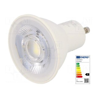 LED lamp | cool white | GU10 | 230VAC | 575lm | P: 6.5W | 6500K | CRImin: 80