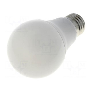 LED lamp | E27 | 230VAC | 10W | 180° | 2700K | CRImin: 80
