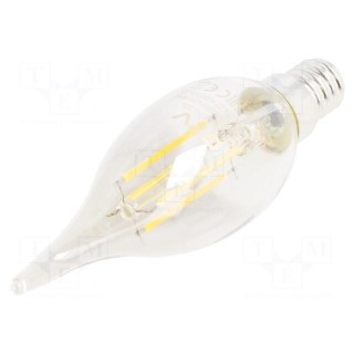 LED lamp | grey | E14 | 230VAC | 4W | 360° | 2700K