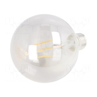 LED lamp | grey | E27 | 230VAC | 8W | 360° | 2700K