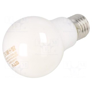 LED lamp | milky | E27 | 230VAC | 8W | 360° | 4000K