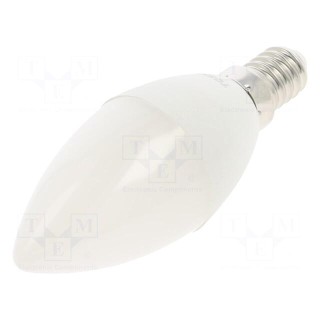 LED lamp | neutral white | E14 | 230VAC | 470lm | 4.7W | 180° | 4000K