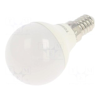 LED lamp | neutral white | E14 | 230VAC | 470lm | 4.7W | 180° | 4000K