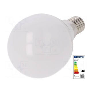 LED lamp | neutral white | E14 | 230VAC | 470lm | P: 5.5W | 4000K