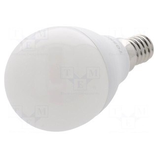 LED lamp | neutral white | E14 | 230VAC | 806lm | 7W | 180° | 4000K