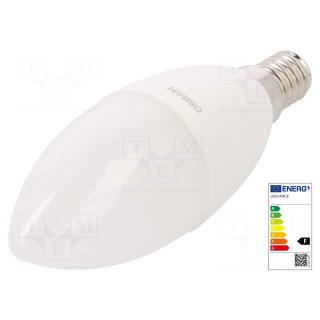 LED lamp | neutral white | E14 | 230VAC | 806lm | P: 7W | 4000K | CRImin: 80