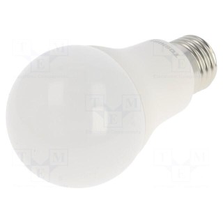 LED lamp | neutral white | E27 | 230VAC | 1055lm | 11W | 180° | 4000K