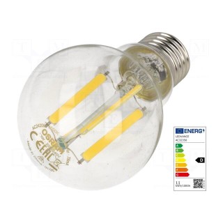 LED lamp | neutral white | E27 | 230VAC | 1521lm | P: 11W | 4000K
