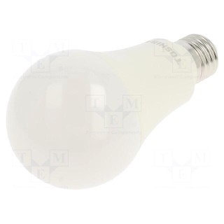 LED lamp | neutral white | E27 | 230VAC | 1521lm | 15W | 180° | 4000K