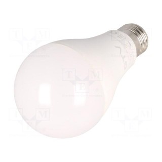LED lamp | neutral white | E27 | 230VAC | 1750lm | 17.3W | 180° | 3600K