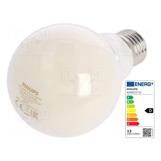 LED lamp | neutral white | E27 | 230VAC | 2000lm | P: 13W | 4000K