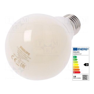 LED lamp | neutral white | E27 | 230VAC | 2452lm | P: 17.5W | 4000K