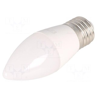 LED lamp | neutral white | E27 | 230VAC | 260lm | 3W | 160° | 4000K