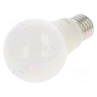 LED lamp | neutral white | E27 | 230VAC | 470lm | 4.7W | 180° | 4000K