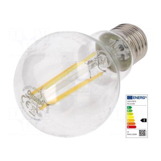 LED lamp | neutral white | E27 | 230VAC | 806lm | P: 6.5W | 4000K
