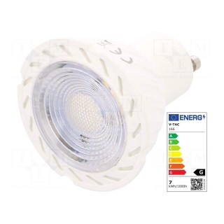 LED lamp | neutral white | GU10 | 220/240VAC | 480lm | P: 7W | 38° | 4000K
