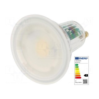 LED lamp | neutral white | GU10 | 230VAC | 575lm | P: 6.9W | 120° | 4000K