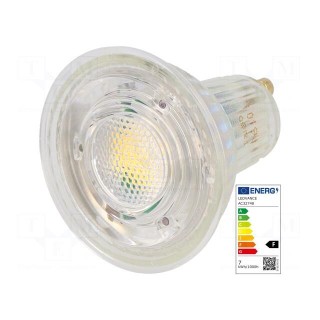 LED lamp | neutral white | GU10 | 230VAC | 575lm | P: 6.9W | 60° | 4000K