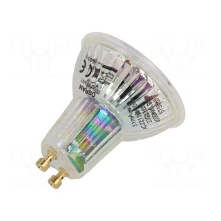 LED lamp | neutral white | GU10 | 230VAC | 575lm | P: 6.9W | 60° | 4000K