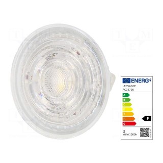 LED lamp | neutral white | GU5,3 | 12VAC | 230lm | P: 2.6W | 36° | 4000K