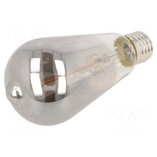 LED lamp | smoky | E27 | 230VAC | 100lm | P: 2.3W | 1800K | CRImin: 80