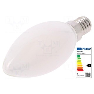 LED lamp | warm white | E14 | 230VAC | 250lm | P: 2.2W | 2700K | CRImin: 80