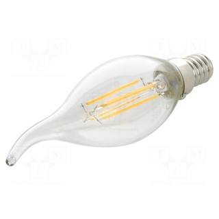 LED lamp | warm white | E14 | 230VAC | 470lm | 4.5W | 270° | 2700K