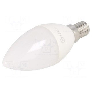 LED lamp | warm white | E14 | 230VAC | 5W | 180° | 3000K | 3pcs.