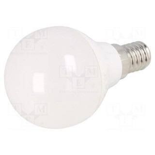 LED lamp | warm white | E14 | 230VAC | 5W | 200° | 3000K | 3pcs.
