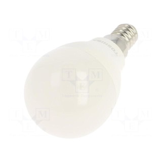 LED lamp | warm white | E14 | 230VAC | 806lm | 7W | 180° | 3000K | CRImin: 80
