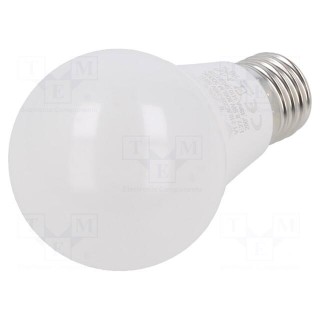 LED lamp | warm white | E27 | 220/240VAC | 806lm | P: 8.5W | 200° | 3000K
