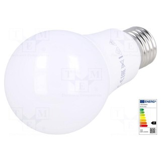 LED lamp | warm white | E27 | 230VAC | 1055lm | P: 11.5W | 2700K