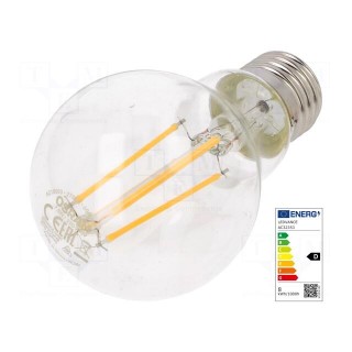 LED lamp | warm white | E27 | 230VAC | 1055lm | P: 7.5W | 2700K | CRImin: 80