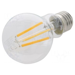 LED lamp | warm white | E27 | 230VAC | 1055lm | 8.5W | 270° | 2700K