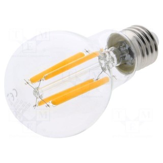 LED lamp | warm white | E27 | 230VAC | 1521lm | 10.5W | 270° | 2700K